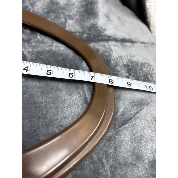 Vintage‎ Macrame Woven Purse Brown Oversized Handles 60s 70s Retro Hippie Boho - Picture 9 of 16